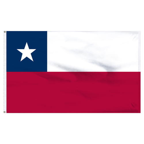 Chile flag 3ft x 5ft nylon