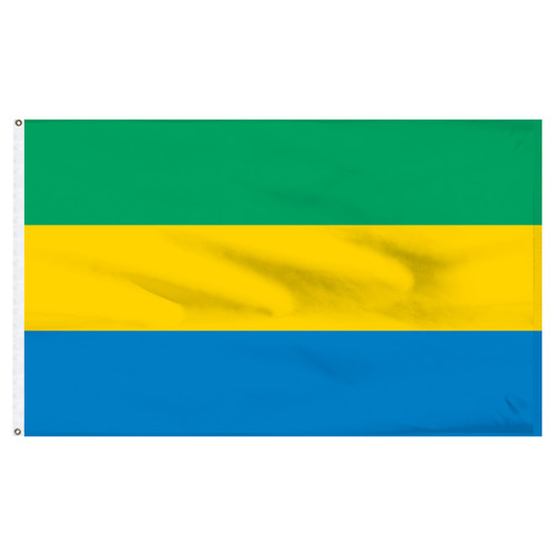 Gabon 3ft x 5ft Nylon Flag