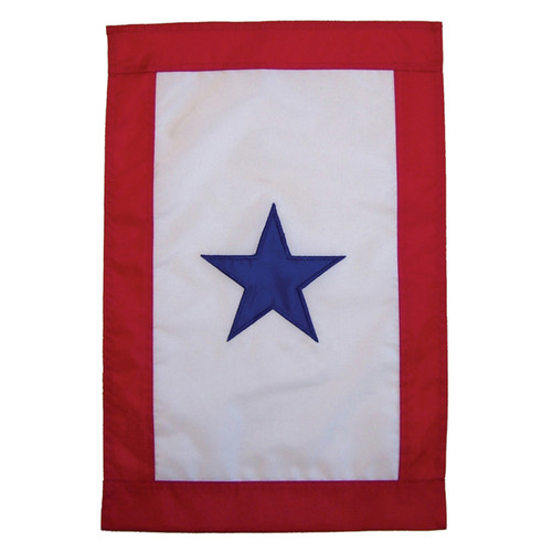 Service Star Applique Garden Flag - 12in x 18in