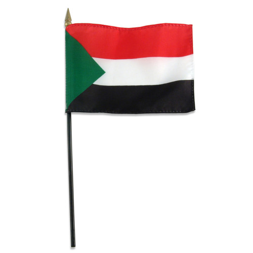Sudan flag 4 x 6 inch