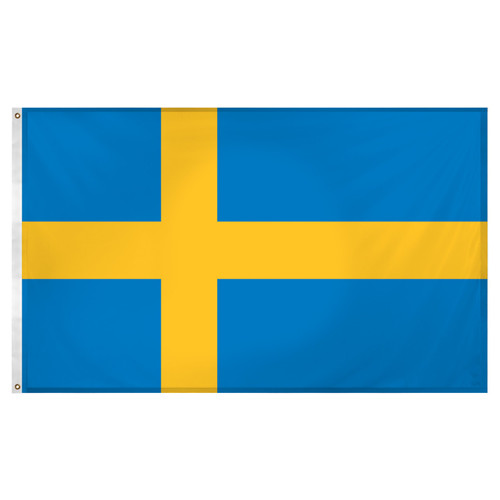 Sweden 3ft x 5ft Super Knit Polyester Flag