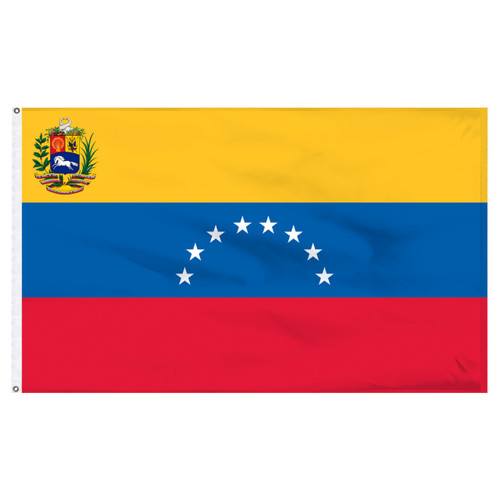 Venezuela with Seal UN OAS 3ft x 5ft Flag