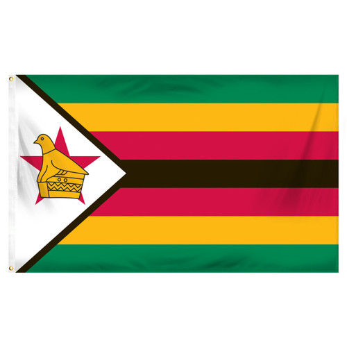 Zimbabwe 3ft x 5ft Printed Polyester Flag