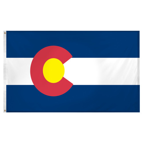 Colorado flag 3 x 5 feet Super Knit Polyester