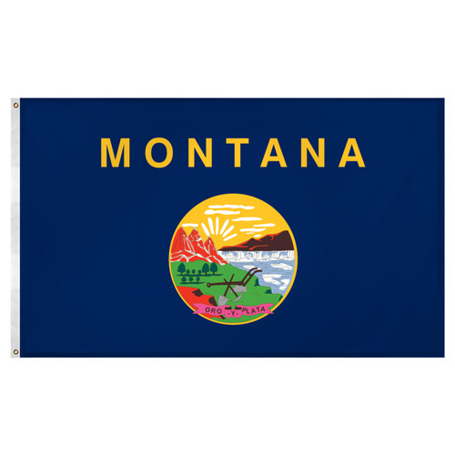 Montana flag 3 x 5 feet Super Knit polyester