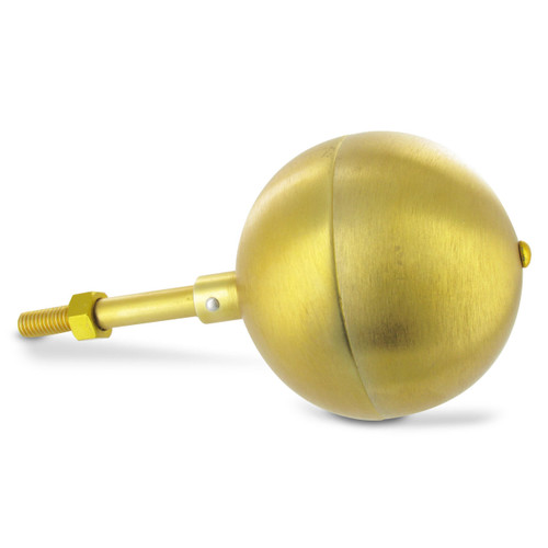 Gold Anodized Aluminum Ball Topper - 4in