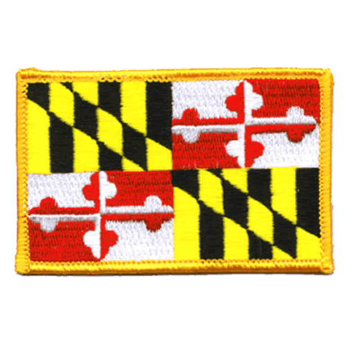 Maryland Embroidered Patch - 3.5" x 2.25"