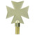 6.5in Gold Maltese Cross Finial