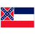 Old Mississippi flag 4 x 6 feet Super Knit polyester