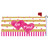Valentines Day Mailbox Cover - Pink & Gold Hearts - 17.75" x 20"