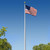 Super Tough Commercial Grade Sectional Flagpole - 20ft - Satin Finish