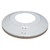 White Standard Profile Split Flash Collar - For 2" Diameter Pole - 8" Outside Diameter