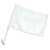 Solid White Car Flag - 12in x 18in