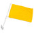 Solid Yellow Car Flag - 11in x 15in