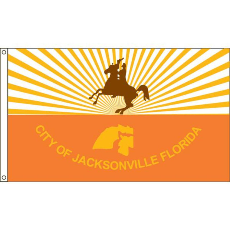 Jacksonville 2' X 3' Nylon Flag