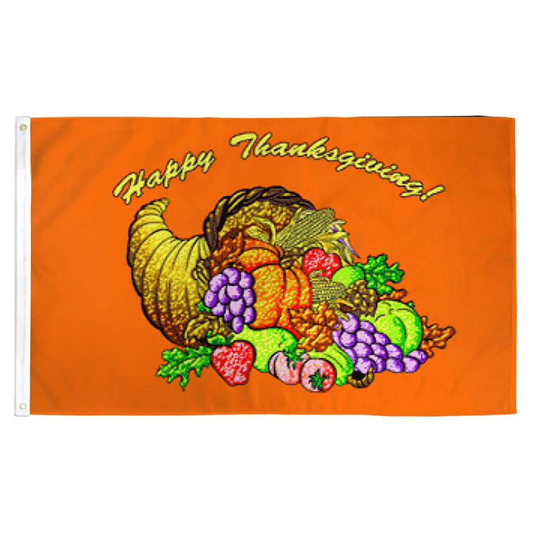 Thanksgiving Flag - 3ft x 5ft Printed Polyester