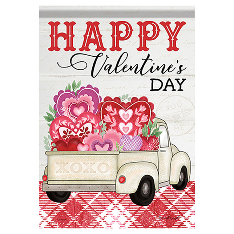 Valentine Garden Flag - Truckload of Love