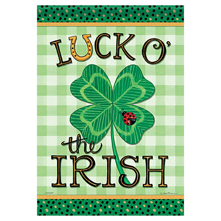 St. Patrick's Day Banner Flag - Luck O' The Irish - 28in x 40in