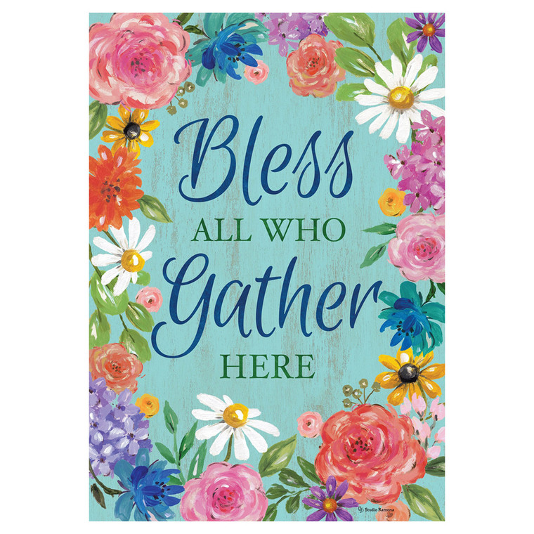 Bless and Gather Banner Flag - 28in x 40in