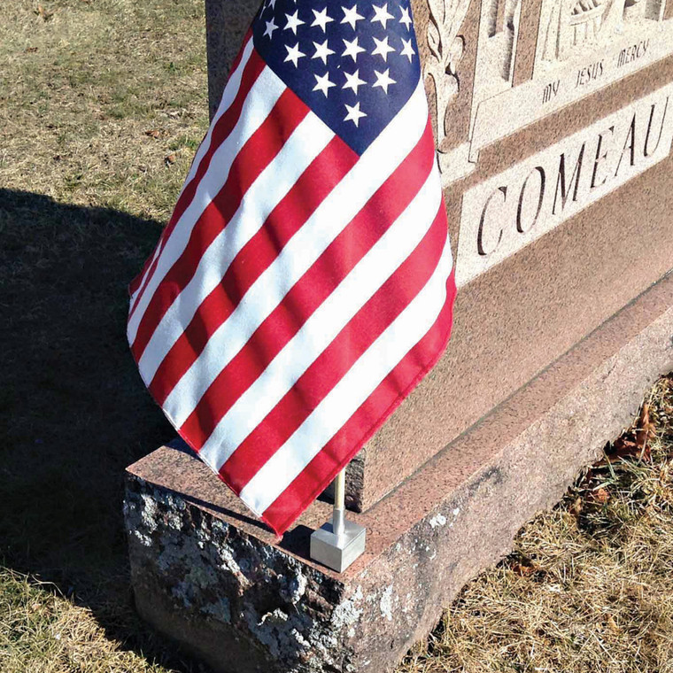 Cornerstone Silver Flag Holder