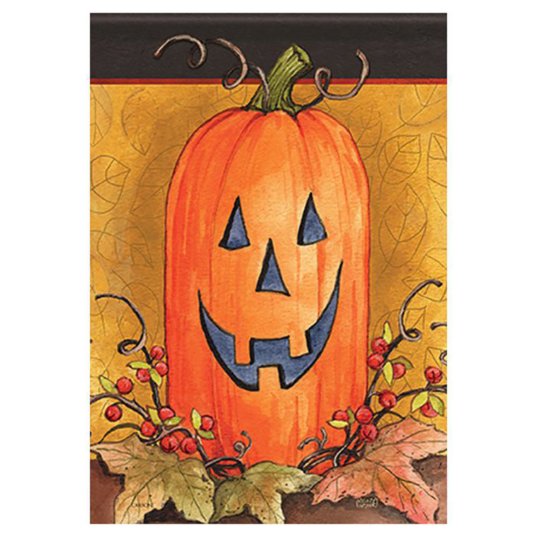 Carson Halloween Garden Flag - Pumpkin Face