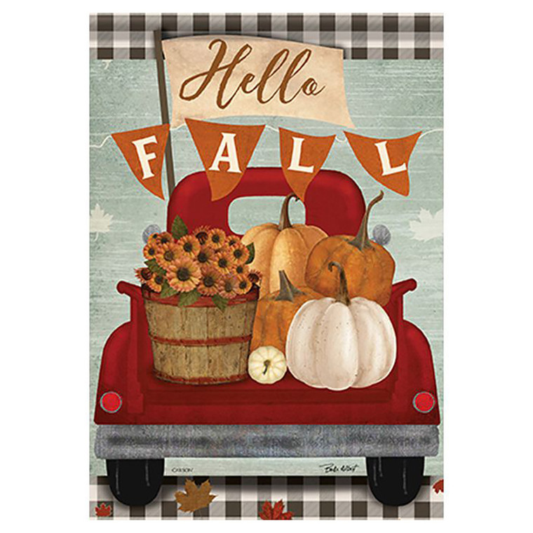 Carson Fall Garden Flag - Hello Fall