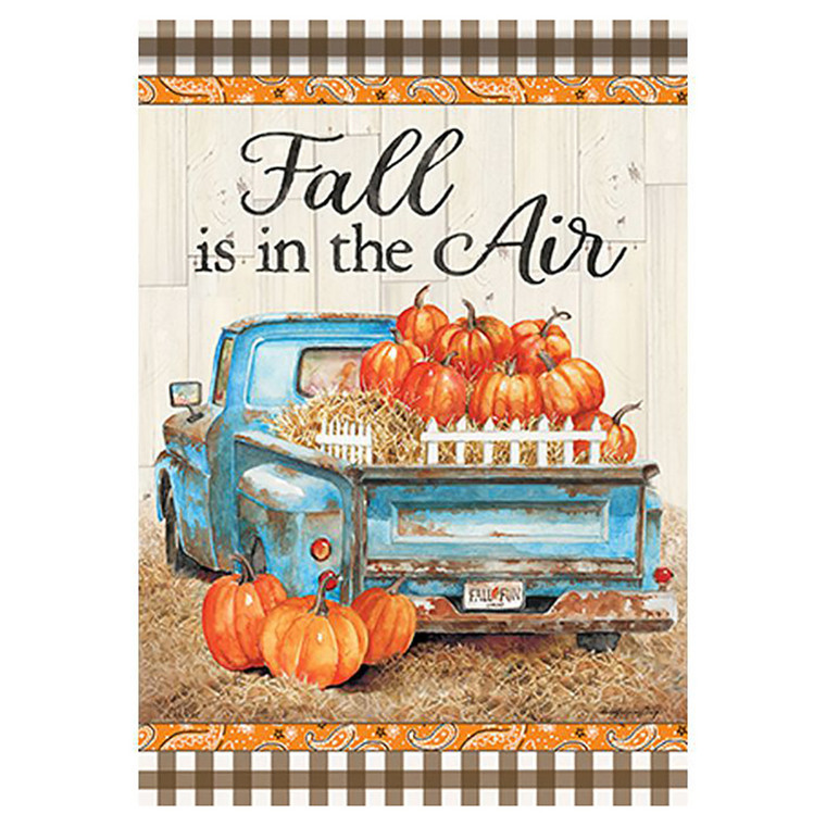 Carson Fall Garden Flag - Pumpkin Truck