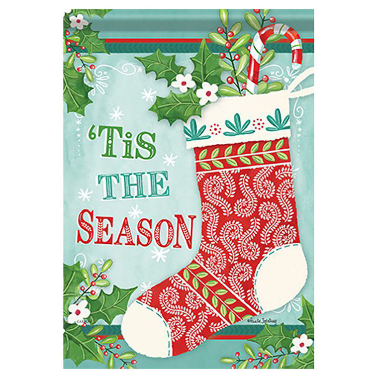 Carson Christmas Garden Flag - Sign of the Season - 12.5in x 18in