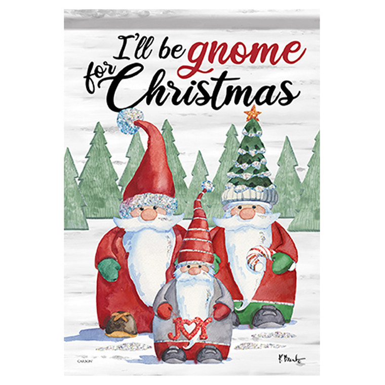 Carson Christmas Banner Flag - Gnome For Christmas - 28in x 40in