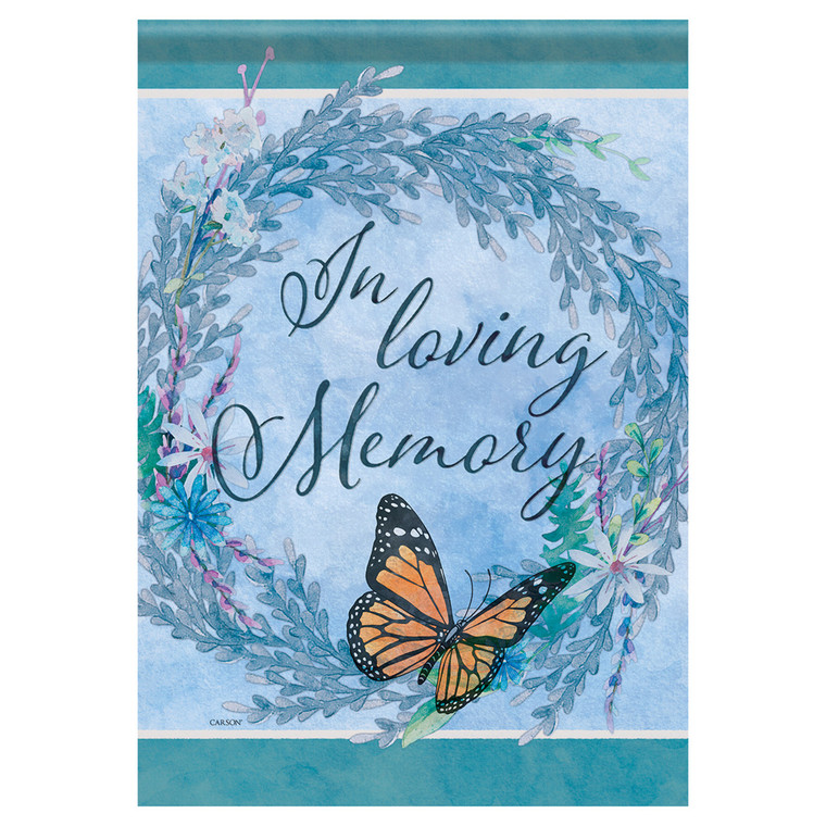 Bereavement Garden Flag - In Loving Memory - 13.5in x 18in