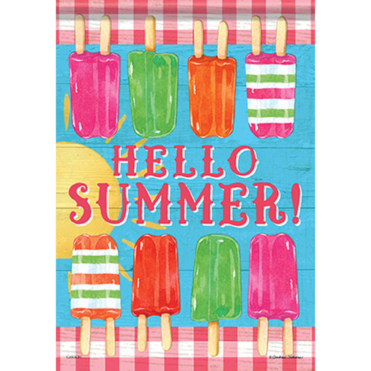 Carson Summer Banner Flag - Summer Popsicles - 28in x 40in