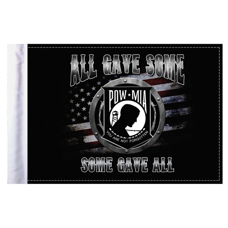 All Gave Some POW Motorcycle Flag - 6" x 9"