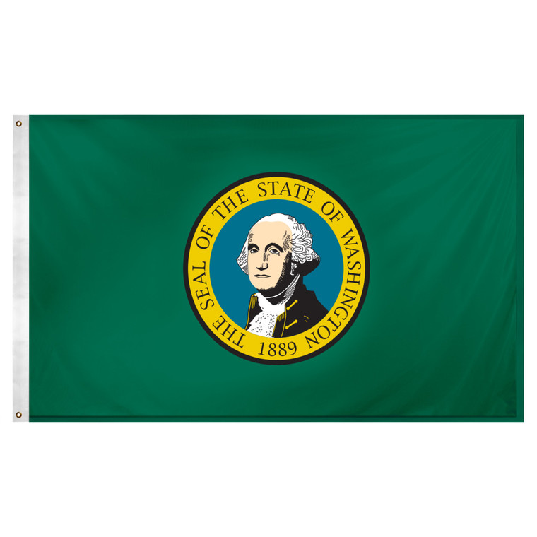 Washington State flag 3 x 5 feet Super Knit Polyester - Single Sided