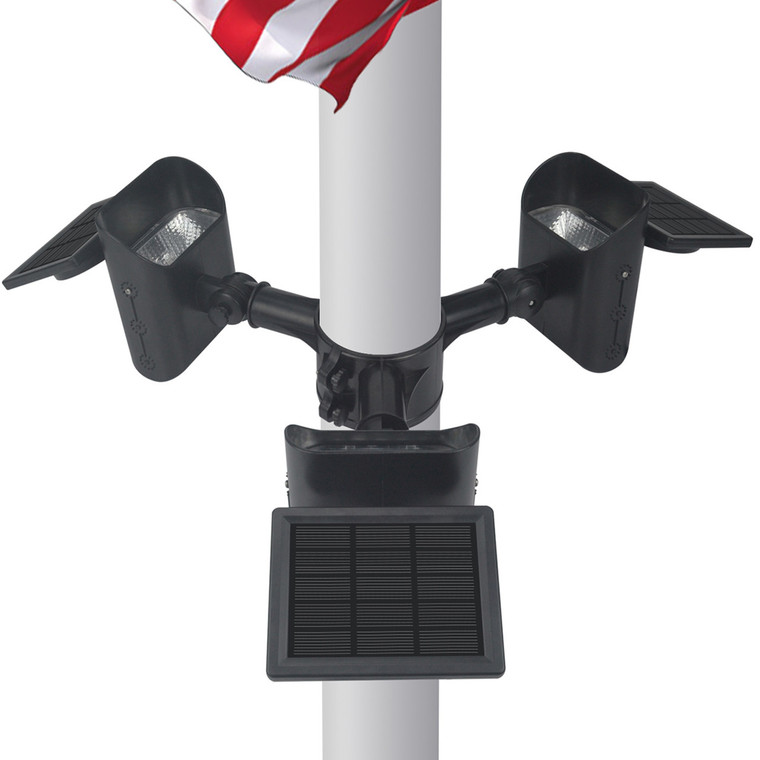 LumeGen Ultra Solar Flagpole Light - 3 Head