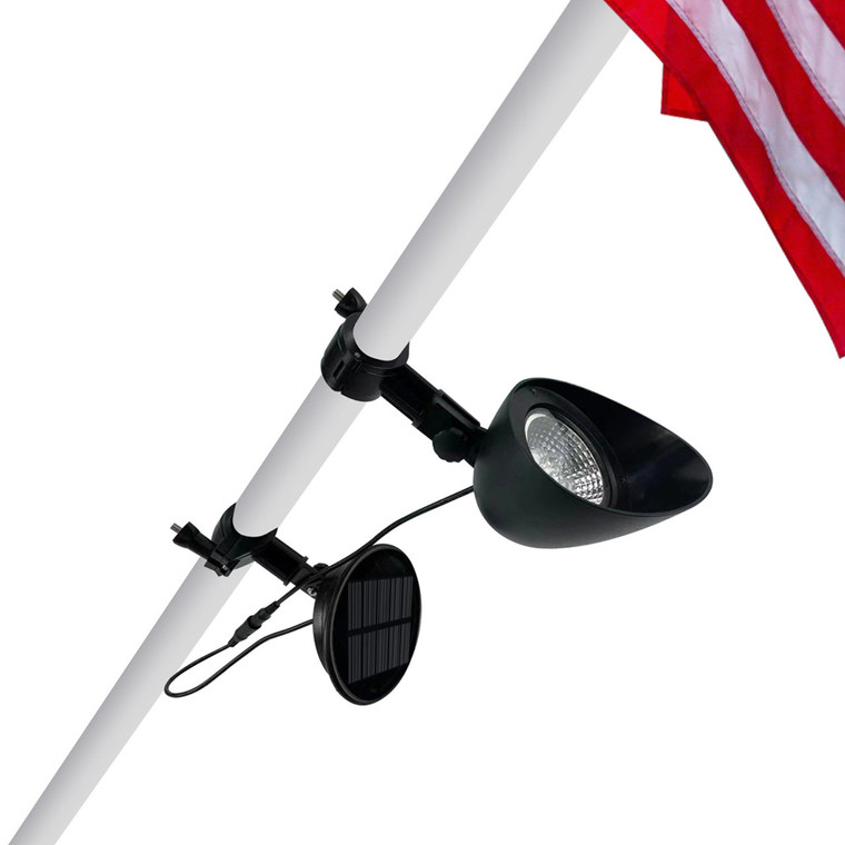 Outdoor solar uplight for deals flagpole