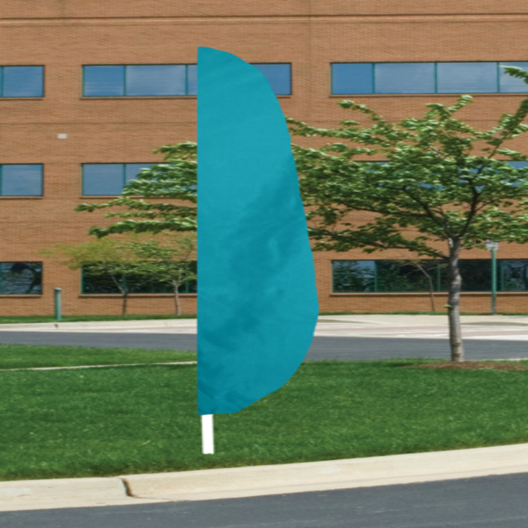 Feather Banner Flag - Turquoise 12' x 32"