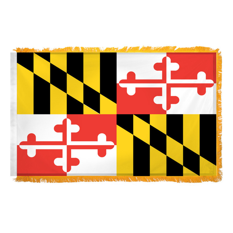 Super Tough Indoor Maryland Nylon Flag 3ft x 5ft