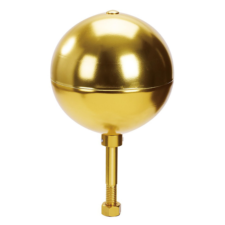 Gold Ball Topper - Anodized Aluminum - 3"