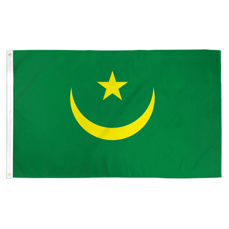 Old Mauritania Flag 3ft x 5ft Printed Polyester