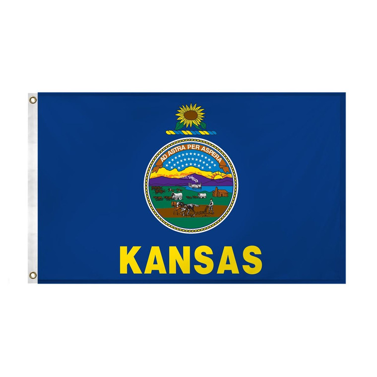 Super Tough Kansas Outdoor Nylon Flag 3' x 5'