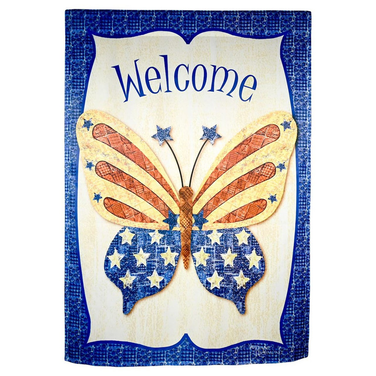 Poly Butterfly Banner Flag 28in x 40in