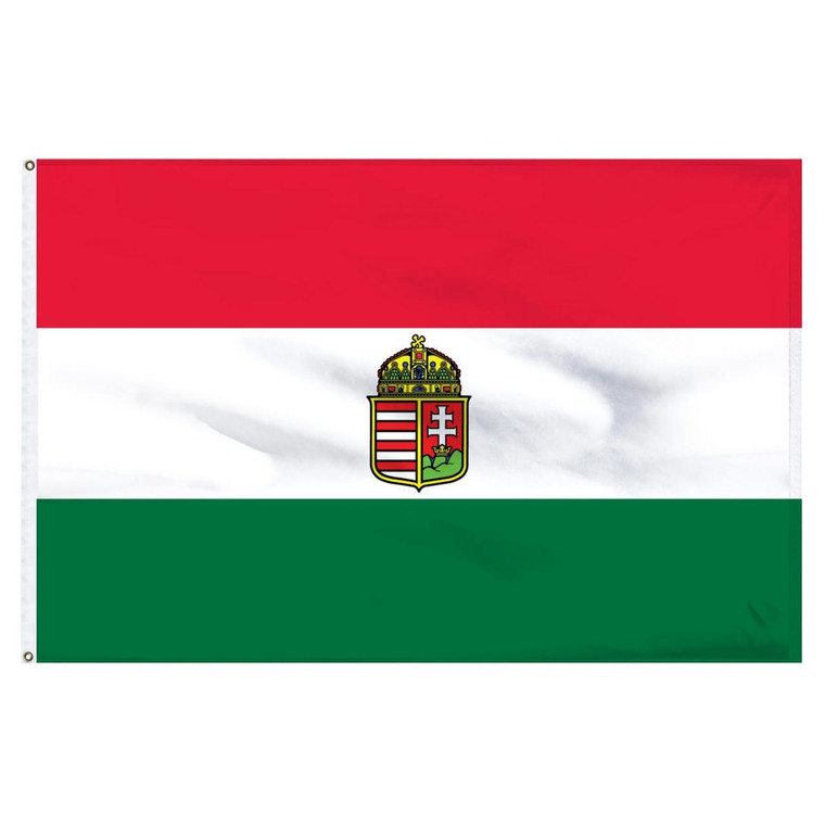 Hungary 5' x 8' Nylon Flag With Seal