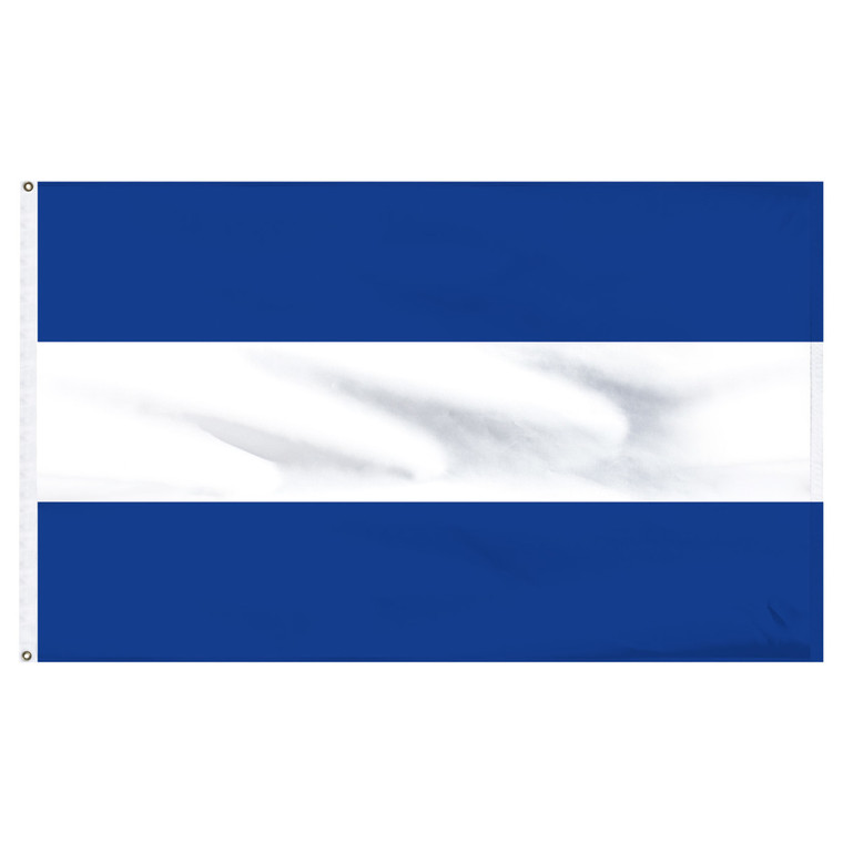 El Salvador 12" x 18" Nylon Flag - No Seal