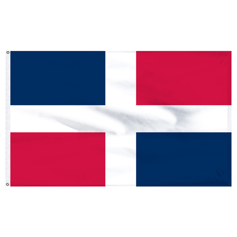 Dominican Republic 6' x 10' Nylon Flag - No Seal