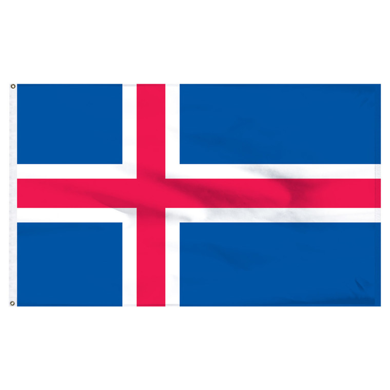 Iceland 6' x 10' Nylon Flag