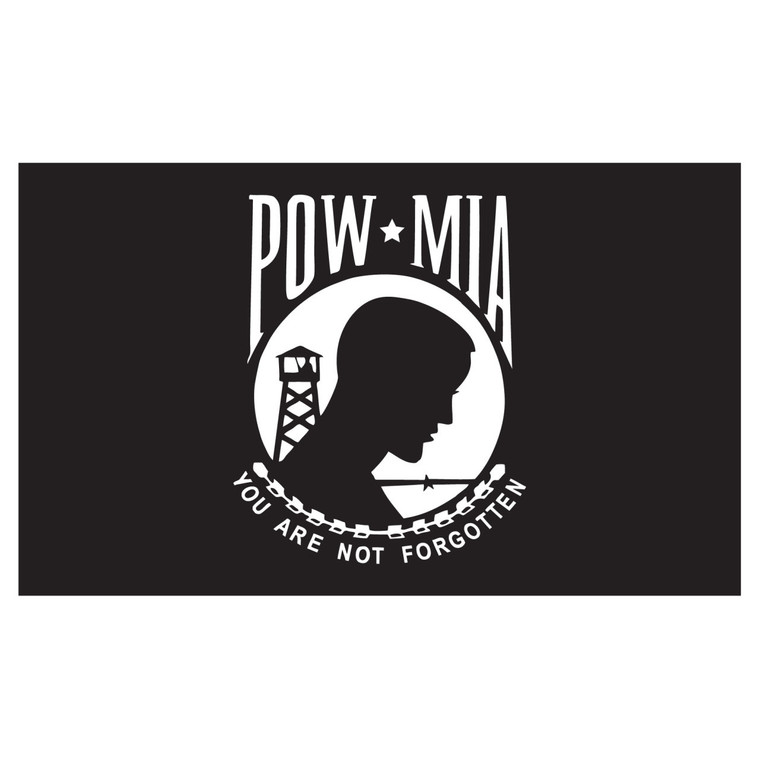 POW MIA Flag 5ft x 8ft Nylon - Single Sided