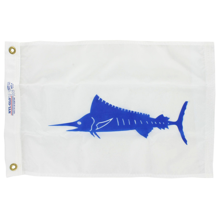 12in x 18in Nylon Marlin Flag