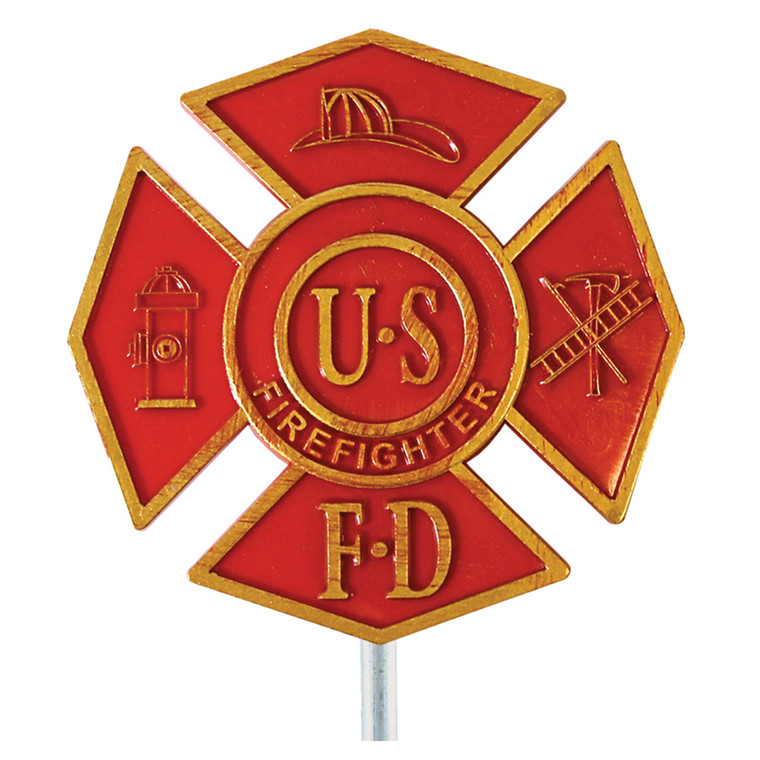 Plastic Firefighter Grave Marker