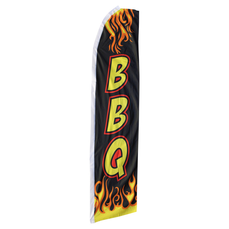 BBQ Swooper Flag - Black - 11.5ft x 2.5ft
