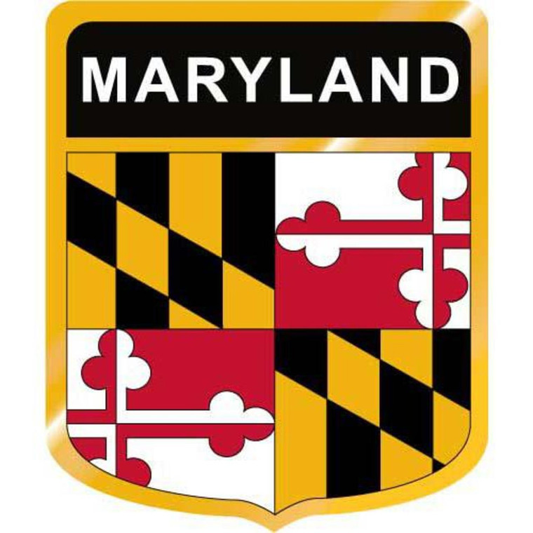 Maryland Flag Crest Clip Art - Downloadable Image